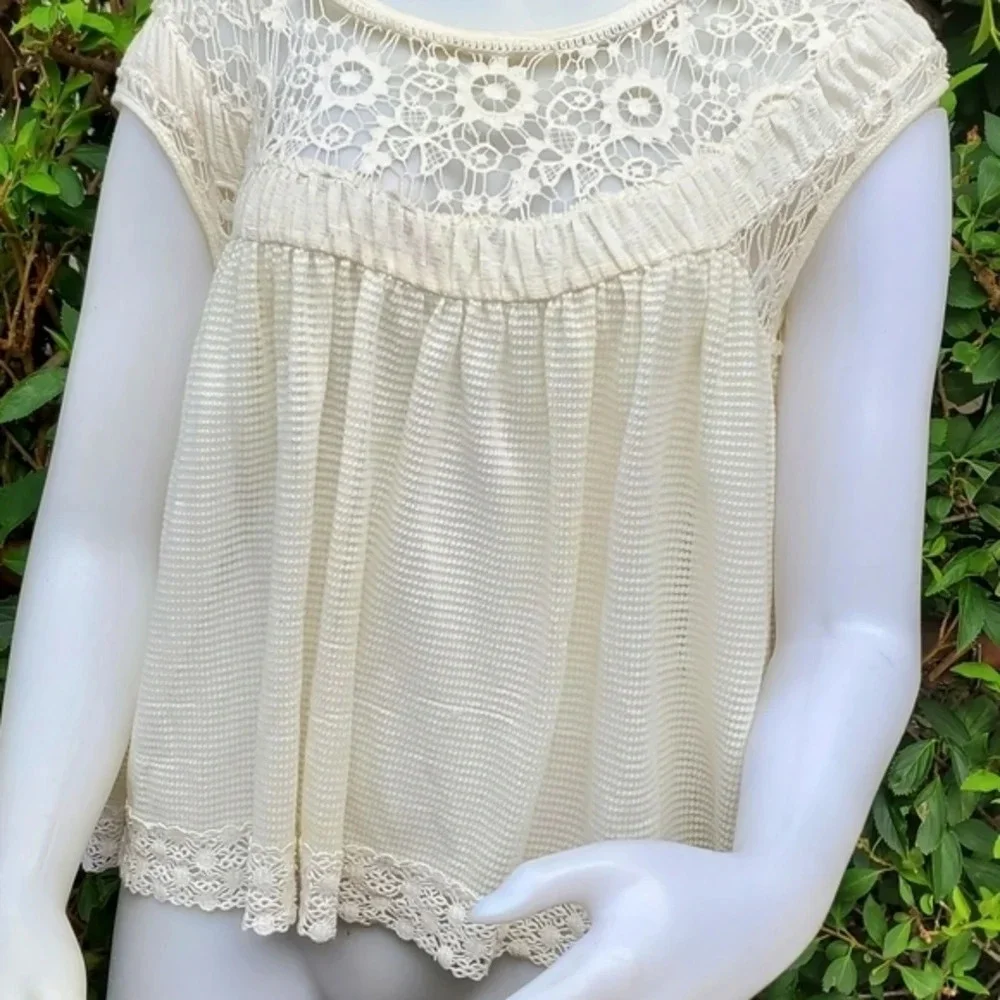 Free People Lace babydoll‎ top S/P